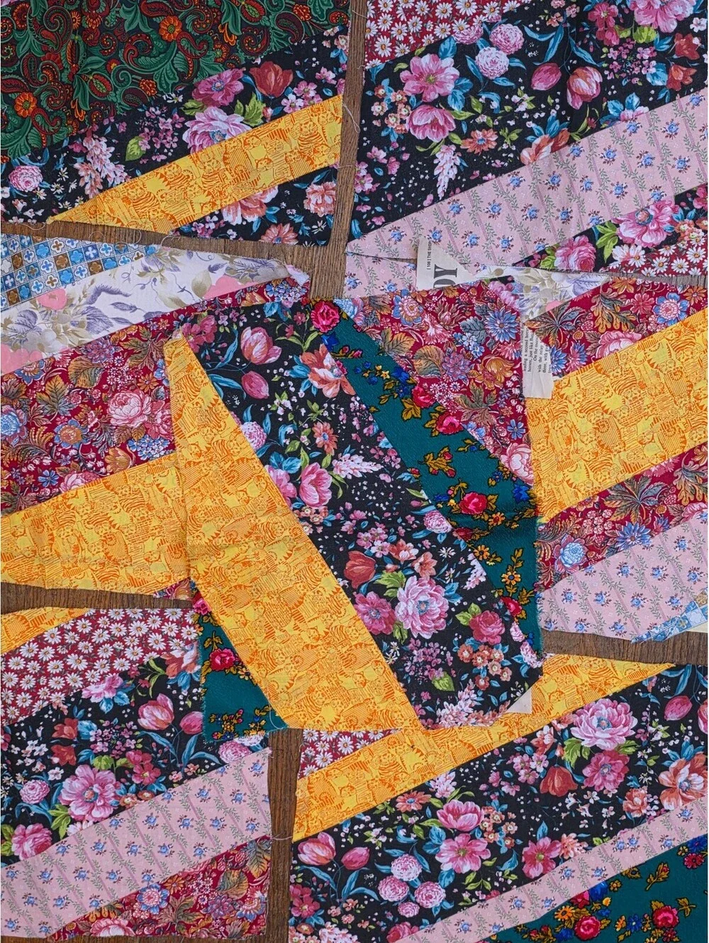 Vintage 1990s Handmade Quilt Blocks Lot 9 Pc 16x12 Laurel Burch OOP Cat
